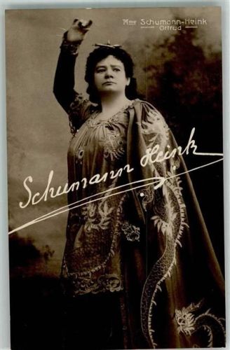 Schumann-Heink als Otrud im Kostüm Opernsänger Foto AK