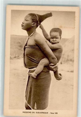 Mission du Sud-Afrique Serie VIII Frau mit Kind Tätowierung