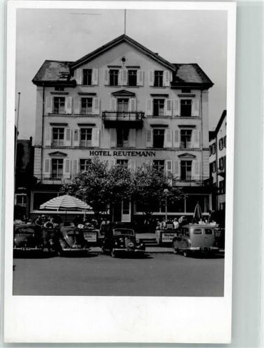 Lindau Hotel Reutemann Auto Oldtimer VW Käfer Ort handschriftlich