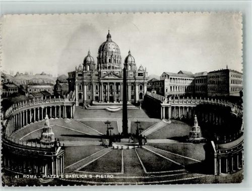 Roma - Piazza e Basilica S. Pietro 1950 AK