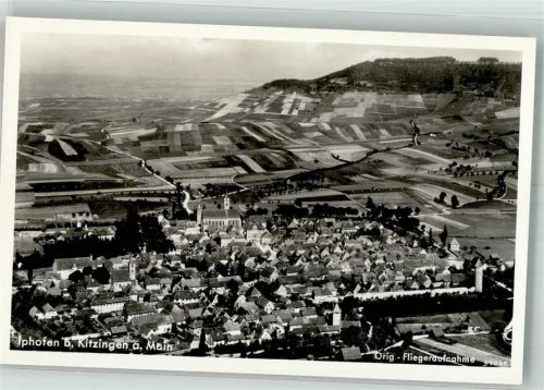 Iphofen Fliegeraufnahme Feigegeben d. R.L.M.