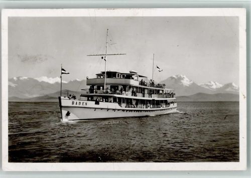 Dieselmotorschiff "Baden" 1951 Foto AK