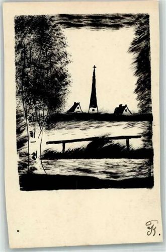 Dorf mit Kirche