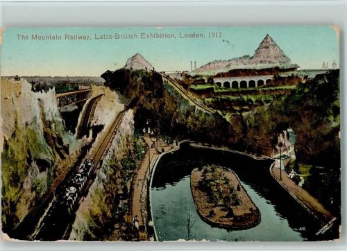 Valentine 619 - Latin British Exhibition 1912 - Kirmes - The Mountain Railway