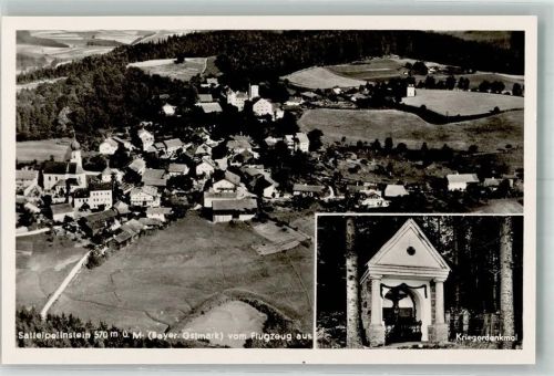 Sattelpeilnstein Fliegeraufnahme Kriegerdenkmal Freigegeben d. R.L.M.