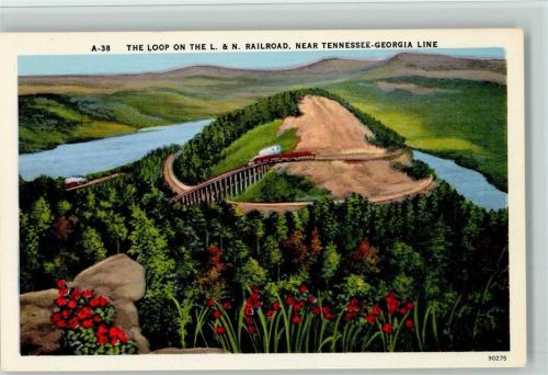 The Loop on the L. & N. Railroad near Tennessee-Georgia Line - USA