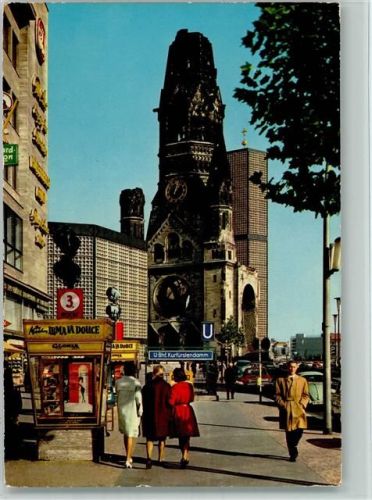 Berlin Mitte Schaukasten Kino Gloria - Kurfürstendamm 1974 AK
