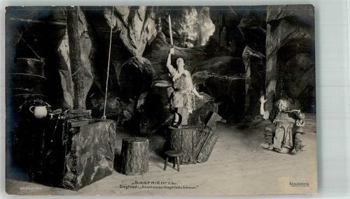 1906 Siegfried 1 Akt Darsteller und Bühnenbild