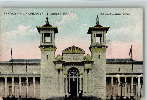 Exposition Bruxelles 1910 - Colonies francaises Pavillion