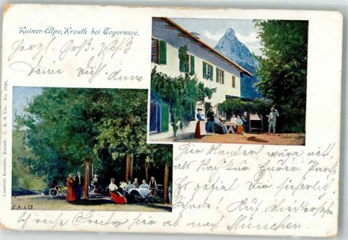 Kreuth 1905 Gasthaus Rainer-Alpe