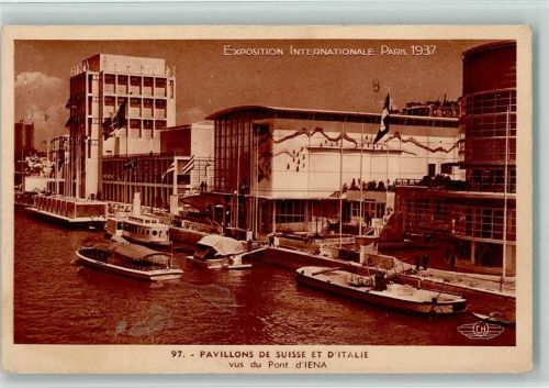 Nr. 97 Offiz. AK Exposition 1937 - Vus du Pont d`Iena