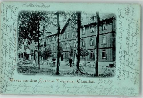 Clausthal-Zellerfeld 1899 Gasthaus Kurhaus Voigtslust