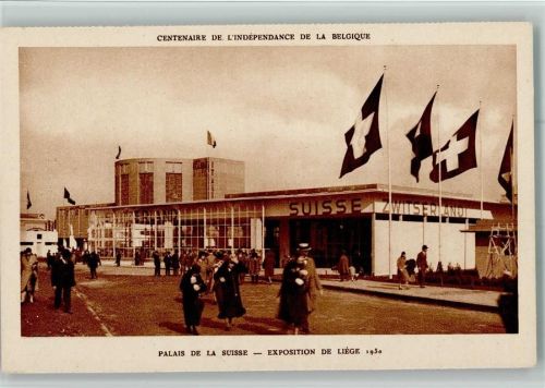 Palais de la Suisse 1930 offiz. AK