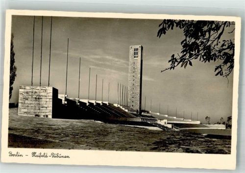 Charlottenburg Reichssportfeld Maifeldtribünen mit Glockenturm Verlag Stengel & Co. 75518