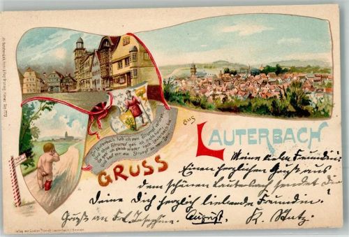 Lauterbach 1901 Verlorener Strumpf Wegweiser Verlag Gustav Mandt