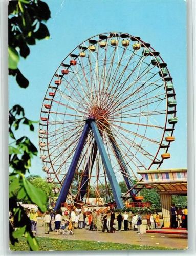 Berlin Mitte Kulturpark Riesenrad 1977 AK