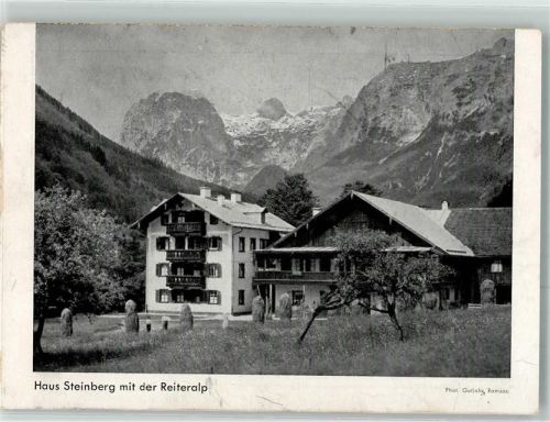 Ramsau Haus Steinberg Johann Gschossmann Reiteralp Foto Gutjahr