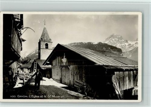Gryon L'Eglise et le Grand Muveran