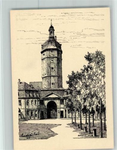 Ansbach Die Bayrische Heimat Herrieder Tor sign. Karl Winkel