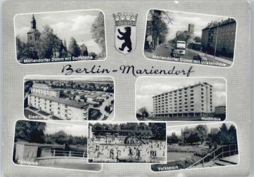 Mariendorf Damm Dorfkirche Siedlung Volkspark Sommerbad Hochhaus Ullsteinhaus
