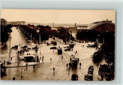 Madrid Glorieta de Atocha y estacion del Mediodia