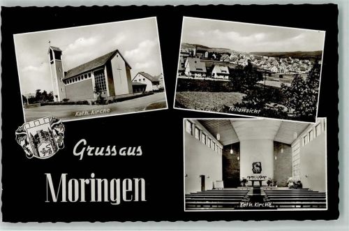 Moringen Kath. Kirche Innenaufnahme Teilansicht 3-Bildaufnahme