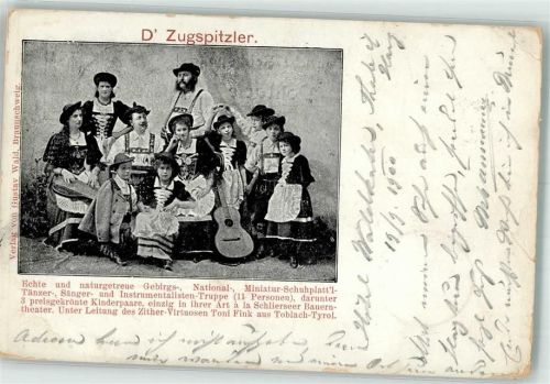 1900 Die Zugspitzler Miniatur Schuhplattler Truppe
