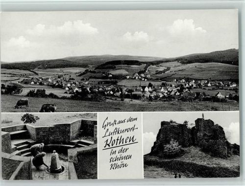 Kothen Gesamtansicht Brunnen Ortsanischt 3-Bildaufnahme