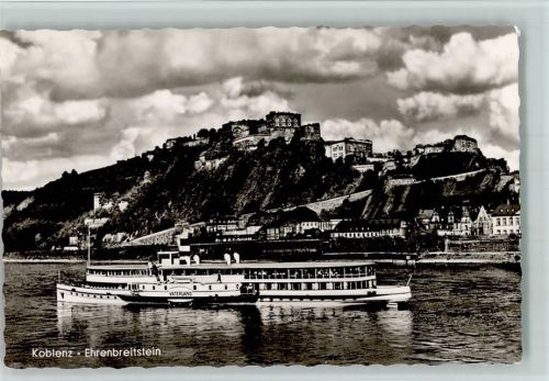 Ehrenbreitstein Raddampfer Vaterland ca 1958 AK