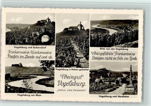 Vogelsburg Vogelsburg und Escherndorf Blick von der Vogelsburg Vogelsburg am Main Ortsansicht Vogelsburg und Nordheim