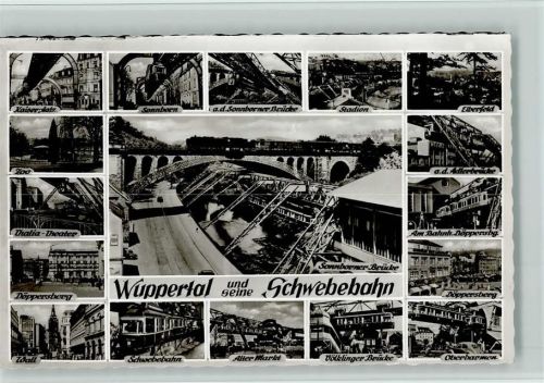 Wuppertal Wuppertal und seine Schwebebahnen ca 1962 AK