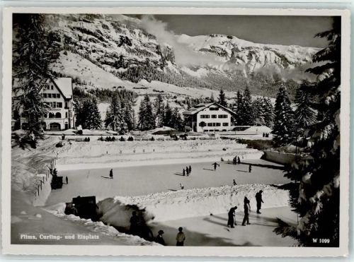 Flims Dorf Curling- und Eisplatz Schlittschuh