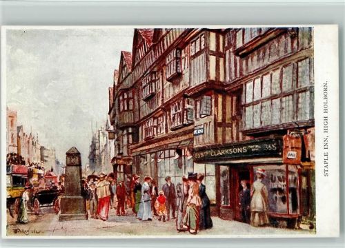 London Staple Inn High Holborn sign. Rapco Postcard Series Nr. 3000