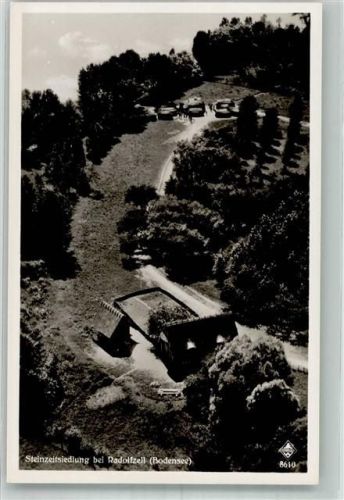 Radolfzell 1939 Fliegeraufnahme der Steinzeitsiedlung