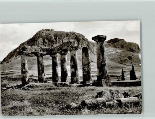Korinth Apollon-Tempel und Akrokorinth