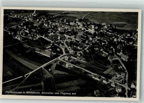 Pfaffenhausen 1942 Fliegeraufnahme Strähle