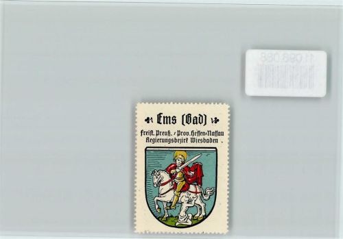 Bad Ems Vignette Wappen Kaffee Hag ca 1920-1940