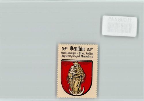 39307 O3280 Genthin - Vignette Wappen Kaffee Hag ca 1920-1940