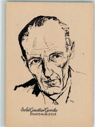 Wahl zum Bundestag 1949 Dr. Günther Gereke Staatsminister
