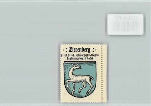 Zierenberg Vignette Wappen Kaffee Hag ca 1920-1940