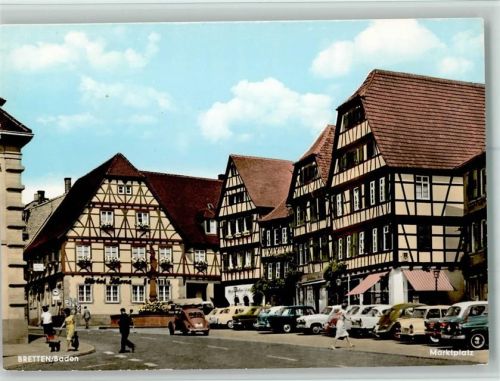 Bretten Marktplatz Fachwerkhäuser