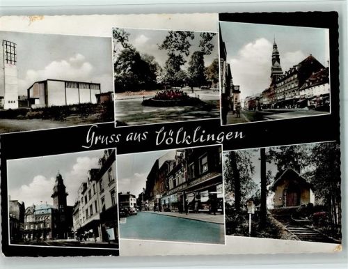 Völklingen Ortsansichten Kirche Mehrfachaufnahme
