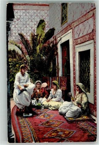 1910 Verlag Lehnert & Landrock Nr. 8450 Teezeremonie