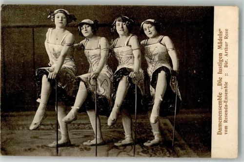 Damenensemble Die lustigen Mädels Dir A. Rese Ballett 1914
