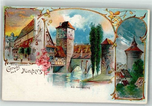 Nürnberg Gasthaus Bratwurstglöcklein Am Henkersteg Neues Tor