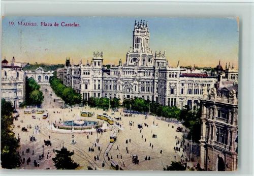 Madrid Castelar-Platz Straßenbahn
