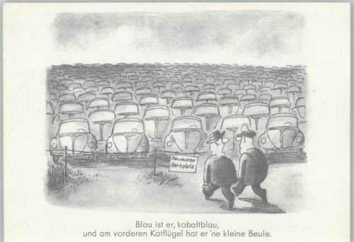 Aus der Serie "Spaß am VW" - Comic - Humor - Volkswagen ca 1984 AK