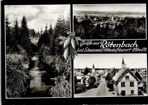 Rötenbach Ortsansichten Fluss 3-Bildaufnahme