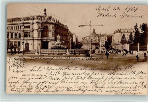 Madrid 1904 Alcala-Straße