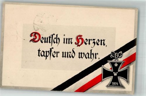 1915 Eisernes Kreuz Deutsch im Herzen